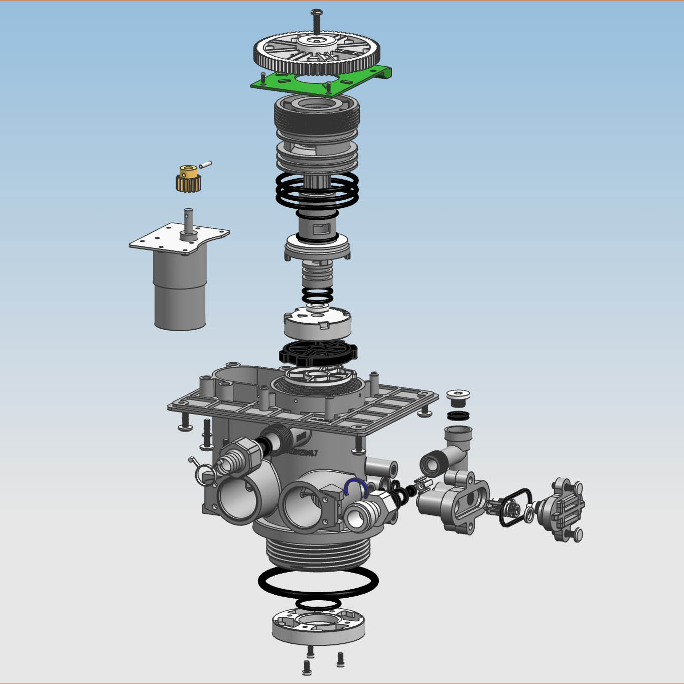 ASDU2-LED 2 ton Automatic softener valve downflow upflow type